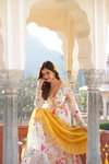 KA 1085 Russian Silk Anarkali Embroidery Gown With Dupatta Wholesale Market In Surat